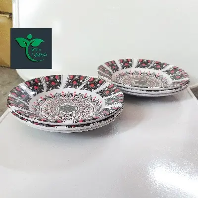 Picture of 6 inch 6 piece Multi design Print Melamine Mini plate Set. - Multicolor