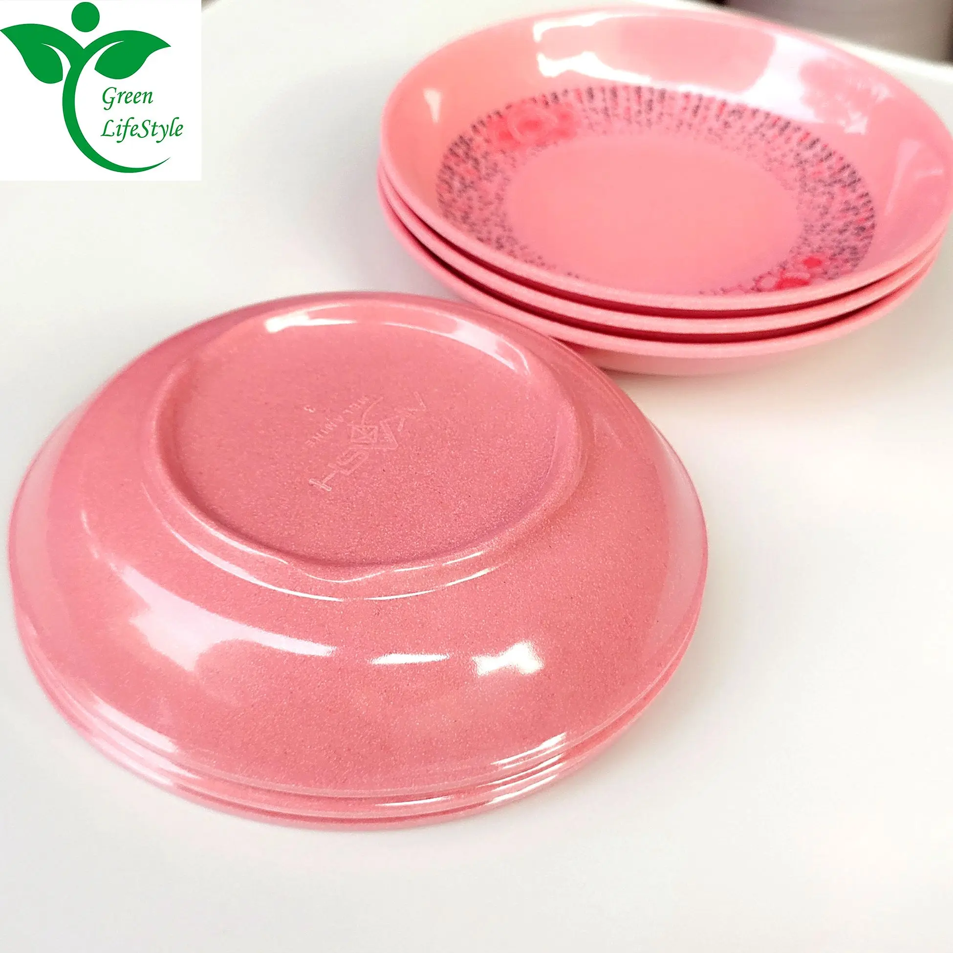 Picture of 6 Pcs Pink Melamine Finnie Bowls – 4.75'' Durable & Stylish | Ideal for Home & Office Use" - Pink