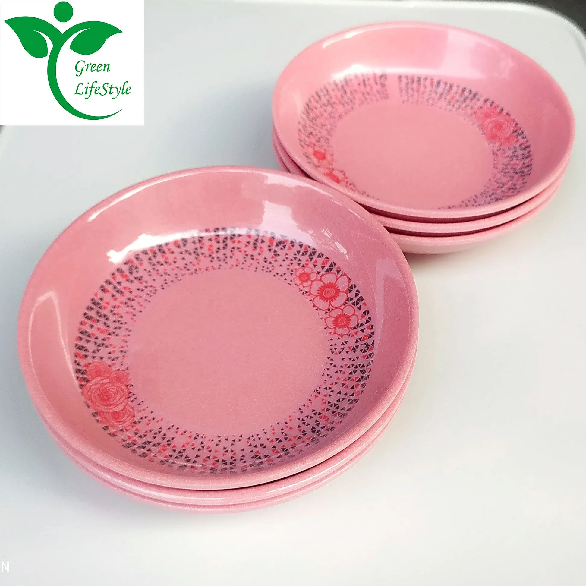 Picture of 6 Pcs Pink Melamine Finnie Bowls – 4.75'' Durable & Stylish | Ideal for Home & Office Use" - Pink