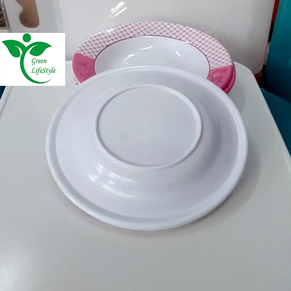 Picture of Melamine Half Plate 6 Pieces Set ( Medium Size 7" ) Multi Design Print Melamine plate  for Snacks and breakfast. - Multicolor