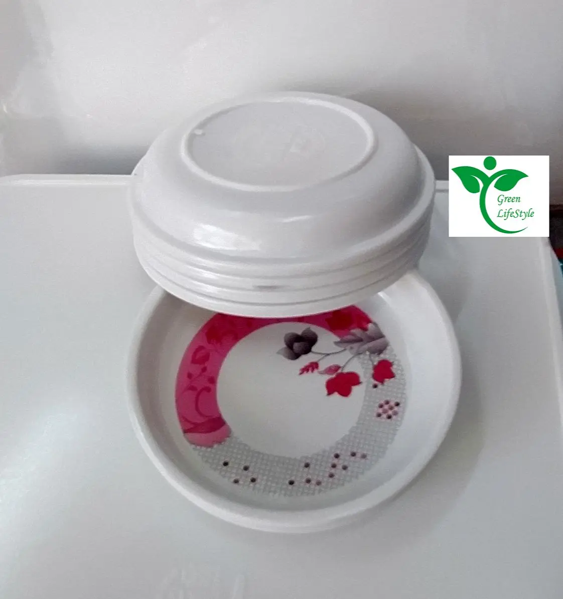 Picture of 6 Pcs Set Melamine Finnie Bati/Bowl Medium (Size 5.") Multi Design Print. - Multicolor