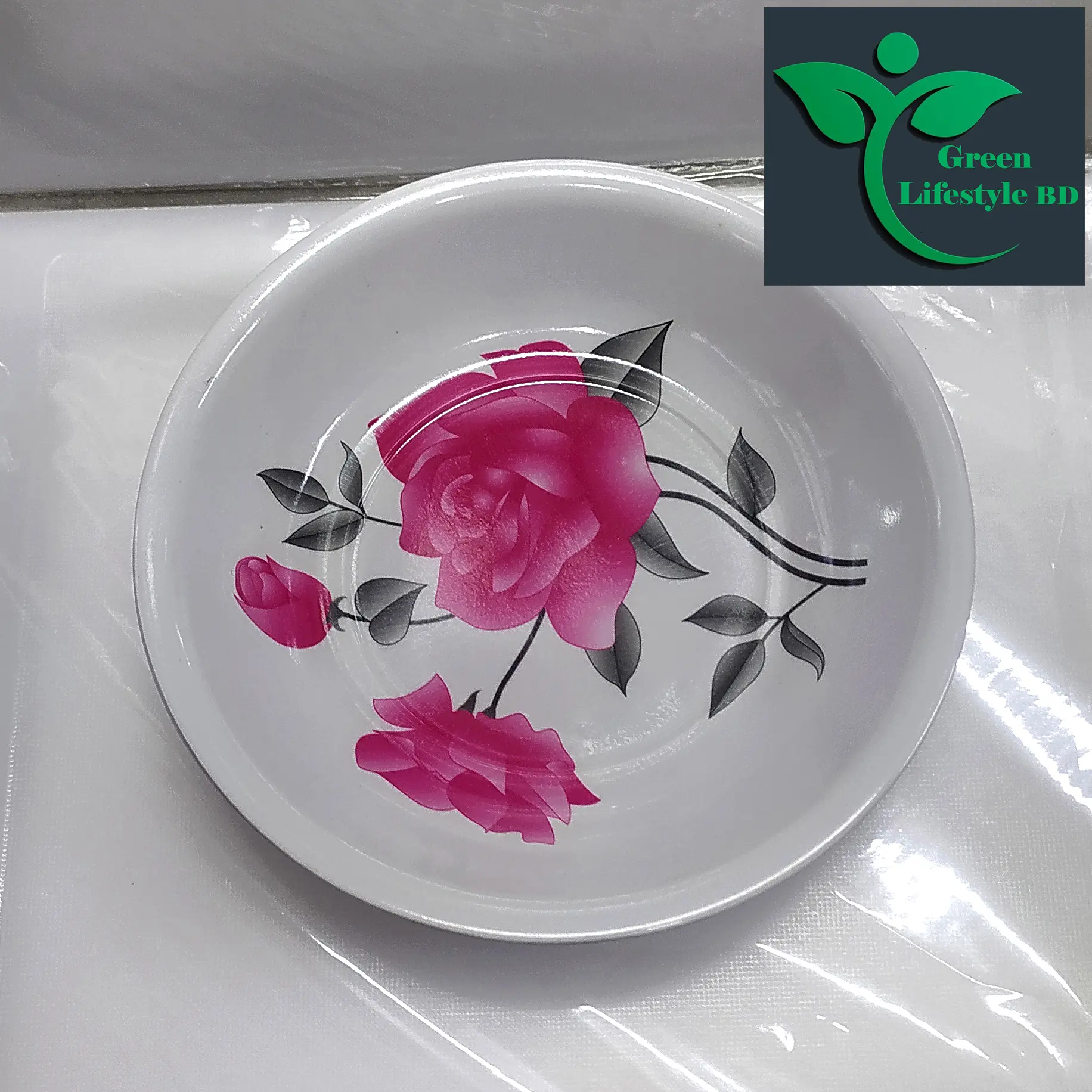 Picture of 06 pcs Melamine Half Bowl/Bati Medium Size (6.5 inches) Multi Design Melamine Bowl Set. - Multicolor