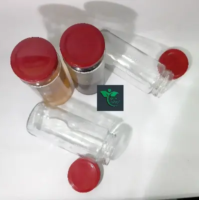 Picture of 500gm 02 Pcs Good quality Glass Jar for Kitchen & Dining. Glassware Food container. - Clear