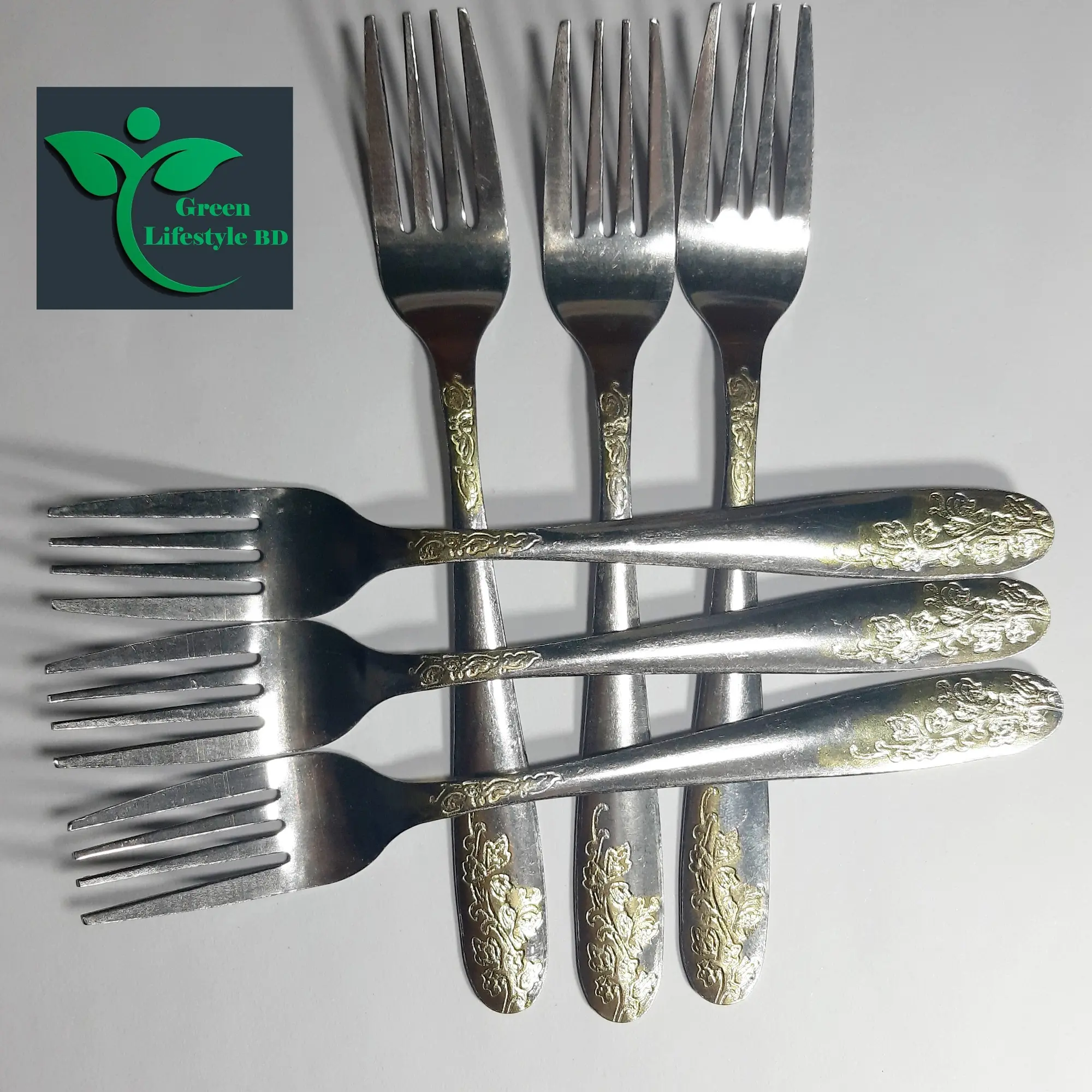 Picture of 6 Piece 6 Inch Stainless Steel Cutlery Multi Design for Kitchen and Dining Table. - Silver