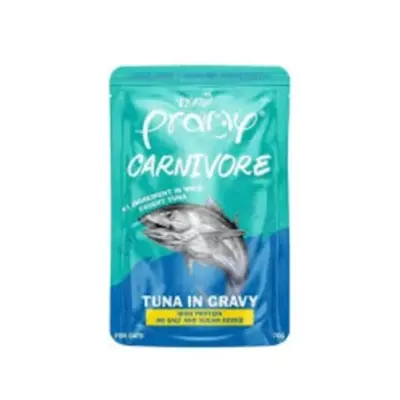 Picture of Pramy Carnivore Pouch Cat Food Tuna in Gravy for All Cats 70gm
