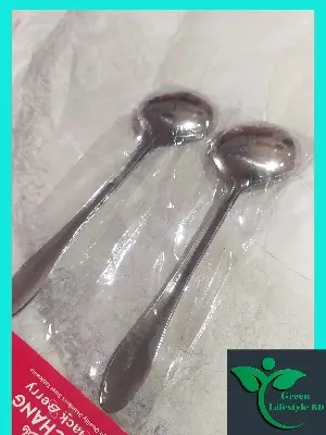Picture of Good quality Stainless Steel 6 Piece Set Soup Spoon (6 Inch) Tall For Dining and Kitchen - Silver