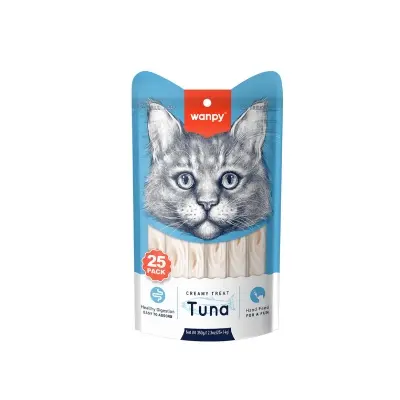 Picture of Wanpy Creamy Cat Treat Cat Food Tuna 25pc Pack 350gm (25×14gm)