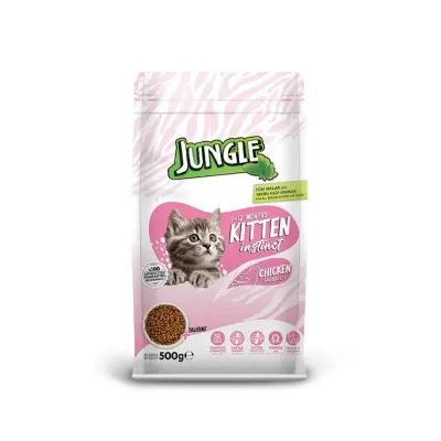 Picture of Jungle Kitten Chicken Premium Dry Cat Food 500gm