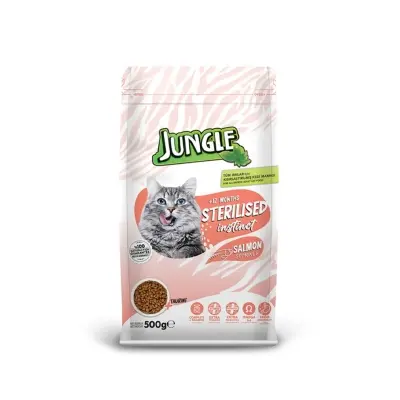 Picture of Jungle Premium Dry Cat Food Salmon 500gm