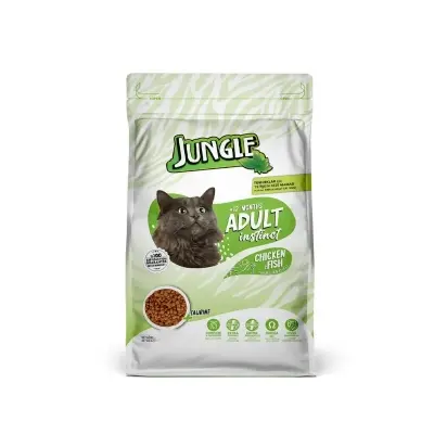 Picture of Jungle Premium Dry Cat Food Chicken & Fish 500gm