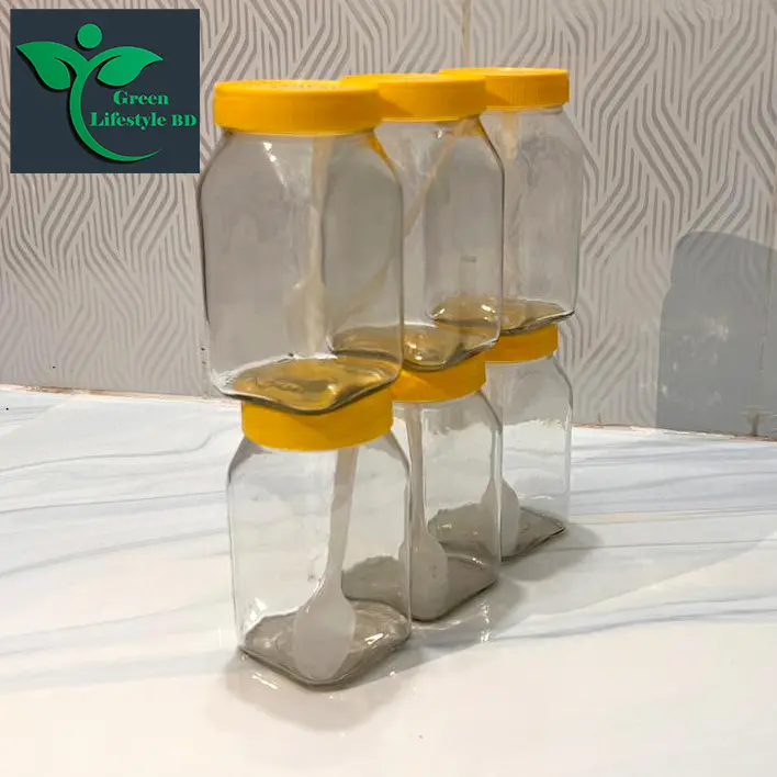 Picture of Clear 500gm Glass Jar 06 Pes Set for Kitchen and dining, Glassware food jar, Food container Set, kitchen glass jar. - Clear 6 pcs