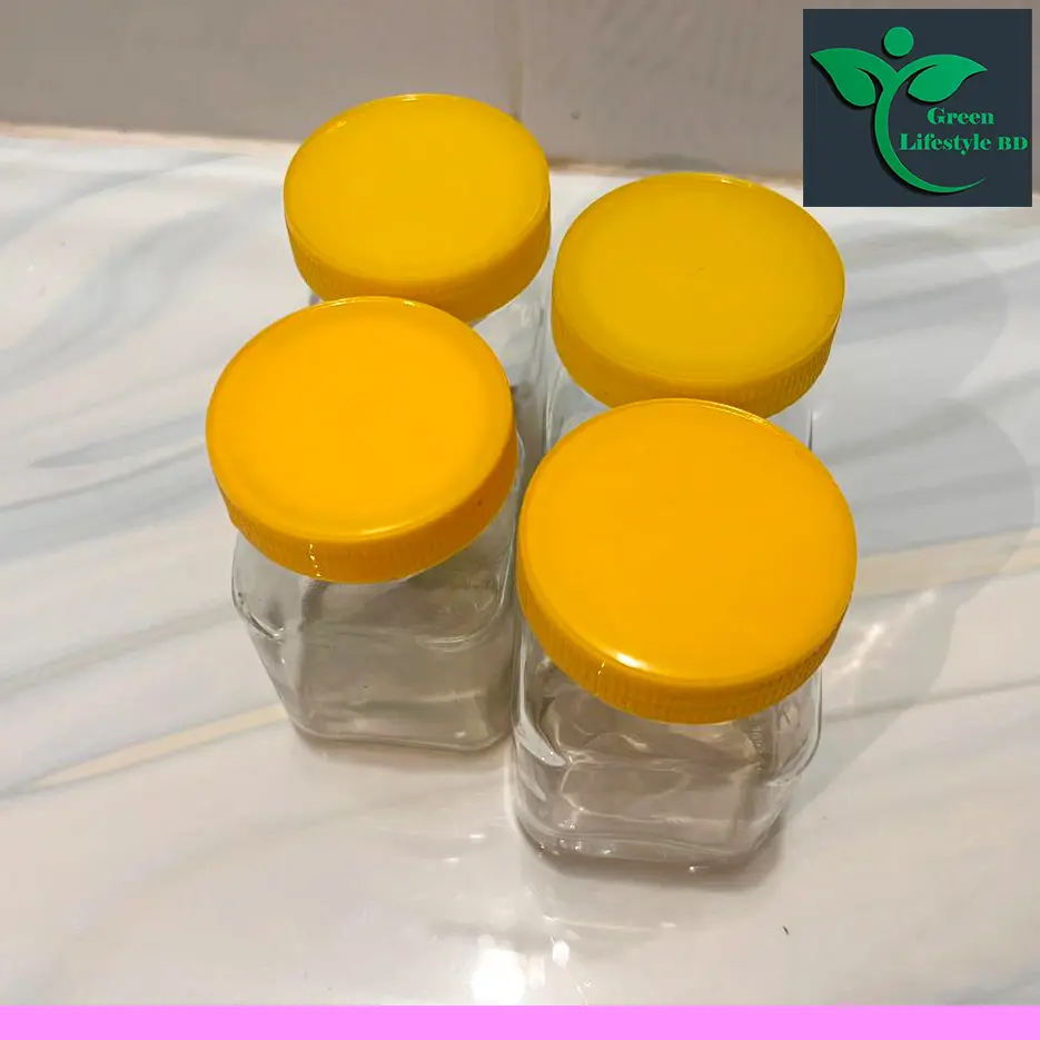 Picture of Clear 250gm Glass Jar 06 Pes Set for Kitchen and dining, Glassware food jar, Food container Set, kitchen glass jar. - Clear