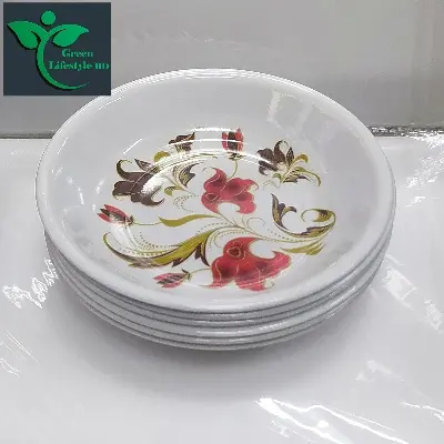 Picture of 06 pcs Melamine Bowl/Bati Medium Size (6.5 inches) Classical Design Melamine Bowl Set.