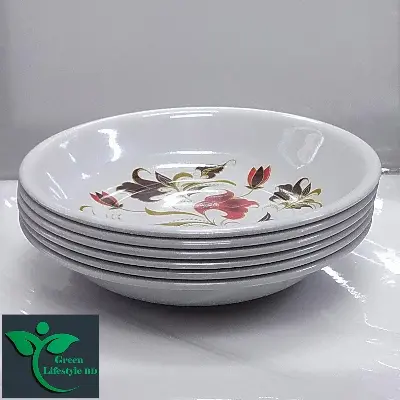 Picture of 06 pcs Melamine Bowl/Bati Medium Size (6.5 inches) Classical Design Melamine Bowl Set.