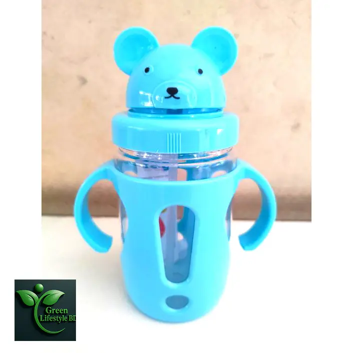 Picture of 400ml Baby Water Bottle – Durable, Dishwasher Safe, Leak-Proof | Perfect for School, College, University & Office (1 Pc) - Multicolor