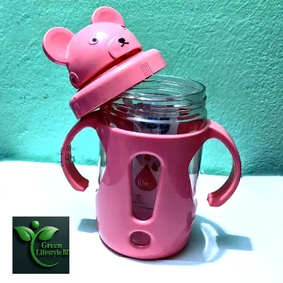 Picture of 400ml Baby Water Bottle – Durable, Dishwasher Safe, Leak-Proof | Perfect for School, College, University & Office (1 Pc) - Multicolor