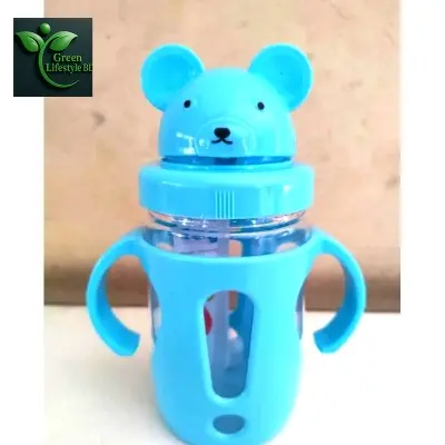 Picture of 400ml Baby Water Bottle – Durable, Dishwasher Safe, Leak-Proof | Perfect for School, College, University & Office (1 Pc) - Multicolor