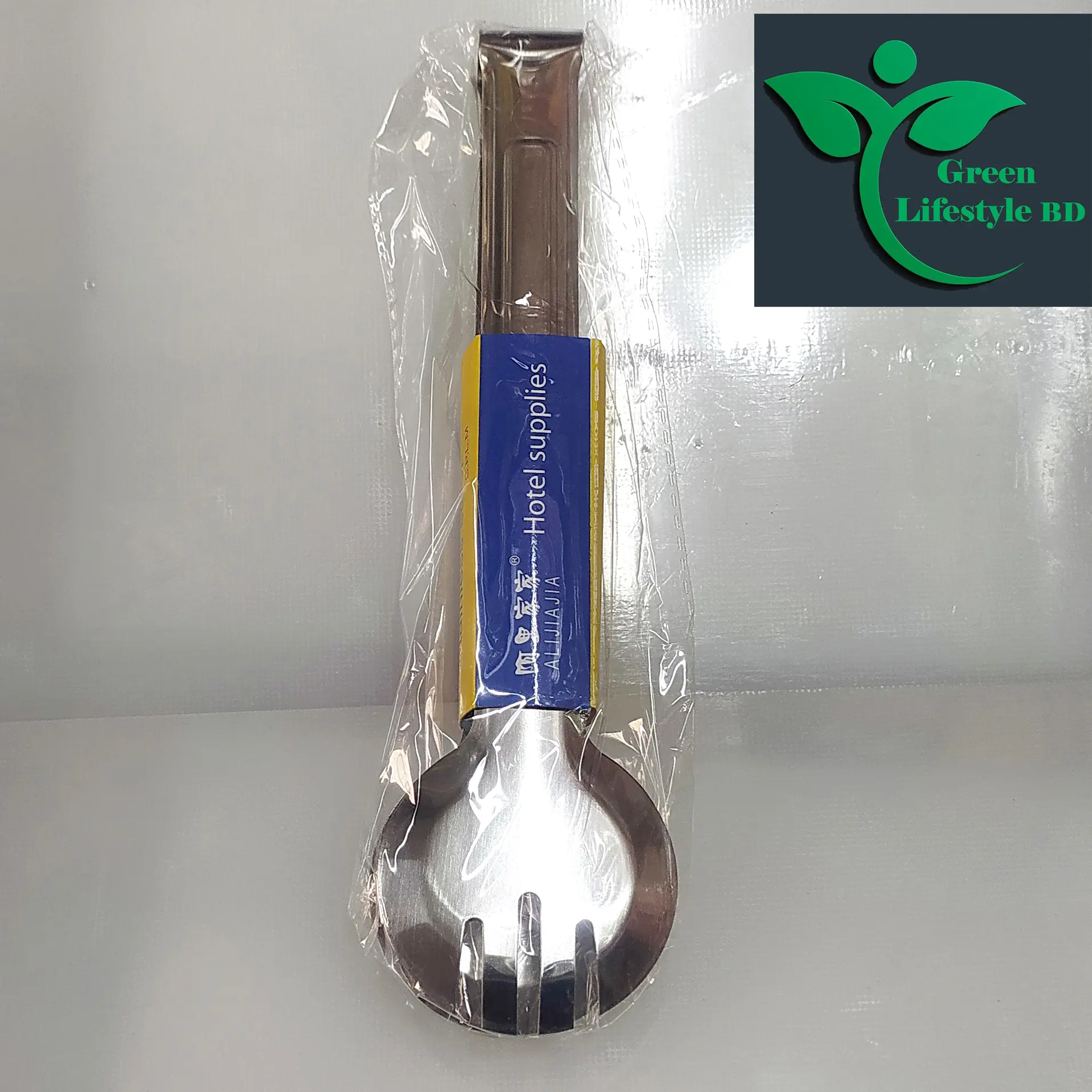 Picture of Stainless Steel 1 pcs Food Clip Non-slip Handle Frying Steak Tongs Barbecue Bread Clamps Kitchen Cooking Accessories - Silver