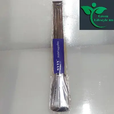 Picture of Stainless Steel 1 pcs Food Clip Non-slip Handle Frying Steak Tongs Barbecue Bread Clamps Kitchen Cooking Accessories - Silver
