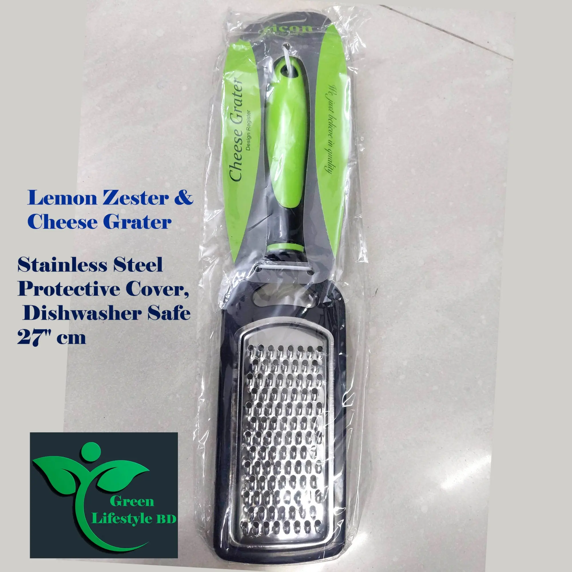 Picture of Vegetable Kitchen Grater/Cheese Shredder with Grip Handle-Green Vegetable Grate ( PACK OF 1 PISE) Kitchen Tool Set - Multicolor