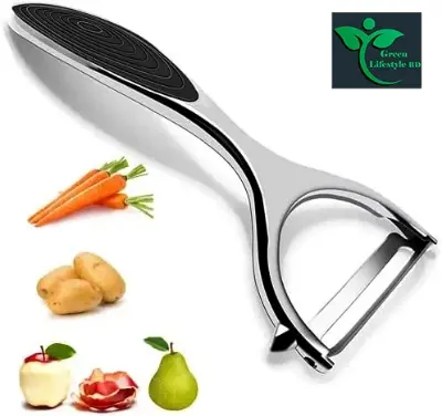 Picture of Vegetable and Fruit Peeler - Premium Multifunctional Ultra Sharp Julienne Peeler for Vegetables Like Potato, Cucumber, Carrot and Fruits Like Apple, etc. - Multicolor