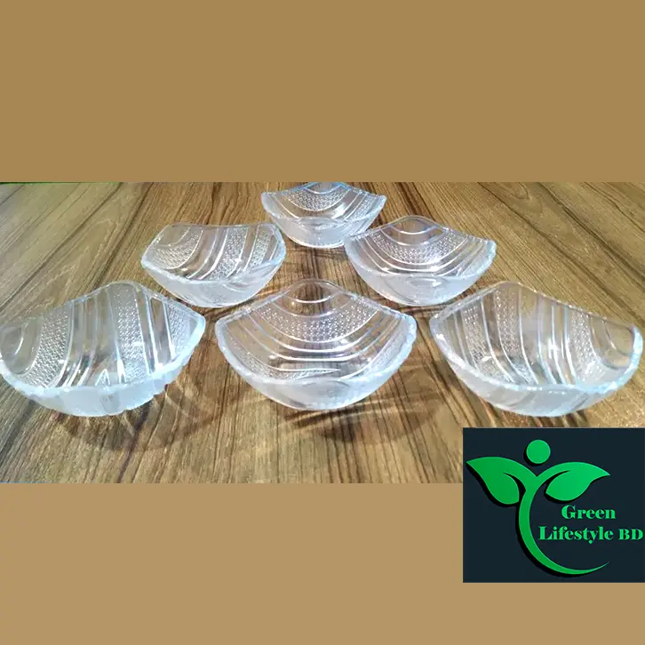 Picture of 6 Pcs Crystal Glass Firni Set & Bati Set - Elegant Serving Bowls For Soup And Dessert - Set Of 6 Pieces - Clear
