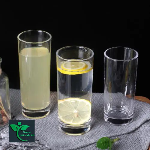 Picture of 6 pcs Crystal Clear Plain Drinking Glass Set 305 ml Drinking water Glass For Home and office