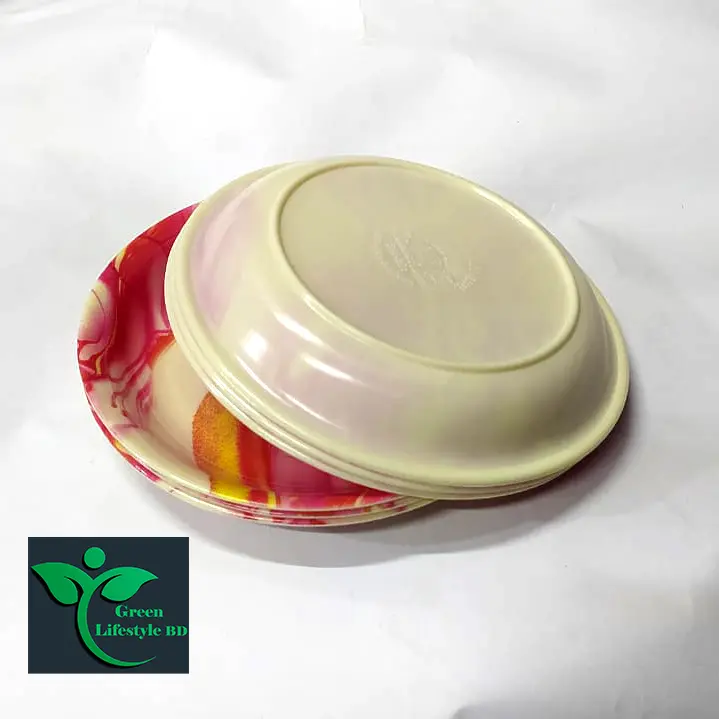 Picture of 6 Pcs Melamine Half-Plate Set Size 7 inch - Enhance Your Dining Decor With  Melamine Half Plates - Set Of 6 Pieces - Multicolor