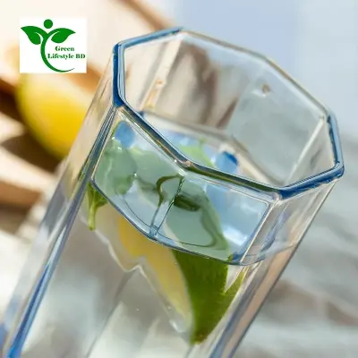 Picture of 6 Pcs Household Water Glass Vintage Fashion Drinking Beverage Water Cup Clear Wholesale Water Glass Mug - Clear