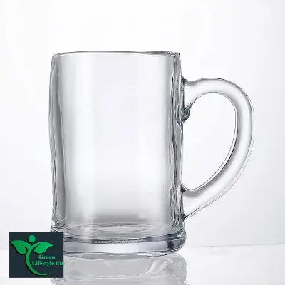 Picture of 400ml Best Quality Drinkware Drinking Glass Mugs Cup With Handle Beer Steins Glass Mugs Glassware