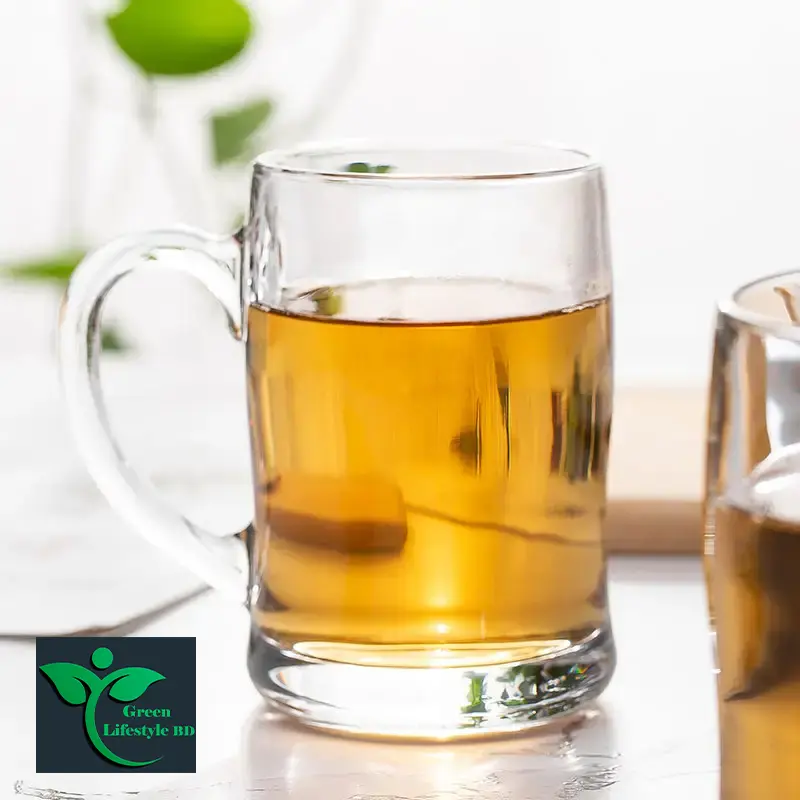 Picture of Luxury Drinkware Drinking Glass Mugs / Water Mug With Handle 400ml Creative Sublimation Steins Glass Mugs Glassware