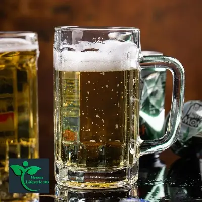 Picture of Luxury Drinkware Drinking Glass Mugs / Water Mug With Handle 400ml Creative Sublimation Steins Glass Mugs Glassware