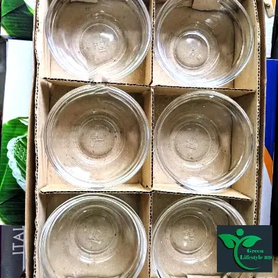 Picture of 6-Pcs Elegant Glass Bowl Set – for Firni, Desserts, Soups & Snacks, Nasir N-20B - Clear