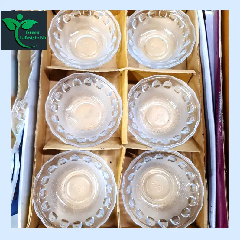 Picture of 6-Piece Glass Bowl Set – Perfect for Snacks, Firni, Soup & More | Nasir N-58B - Clear