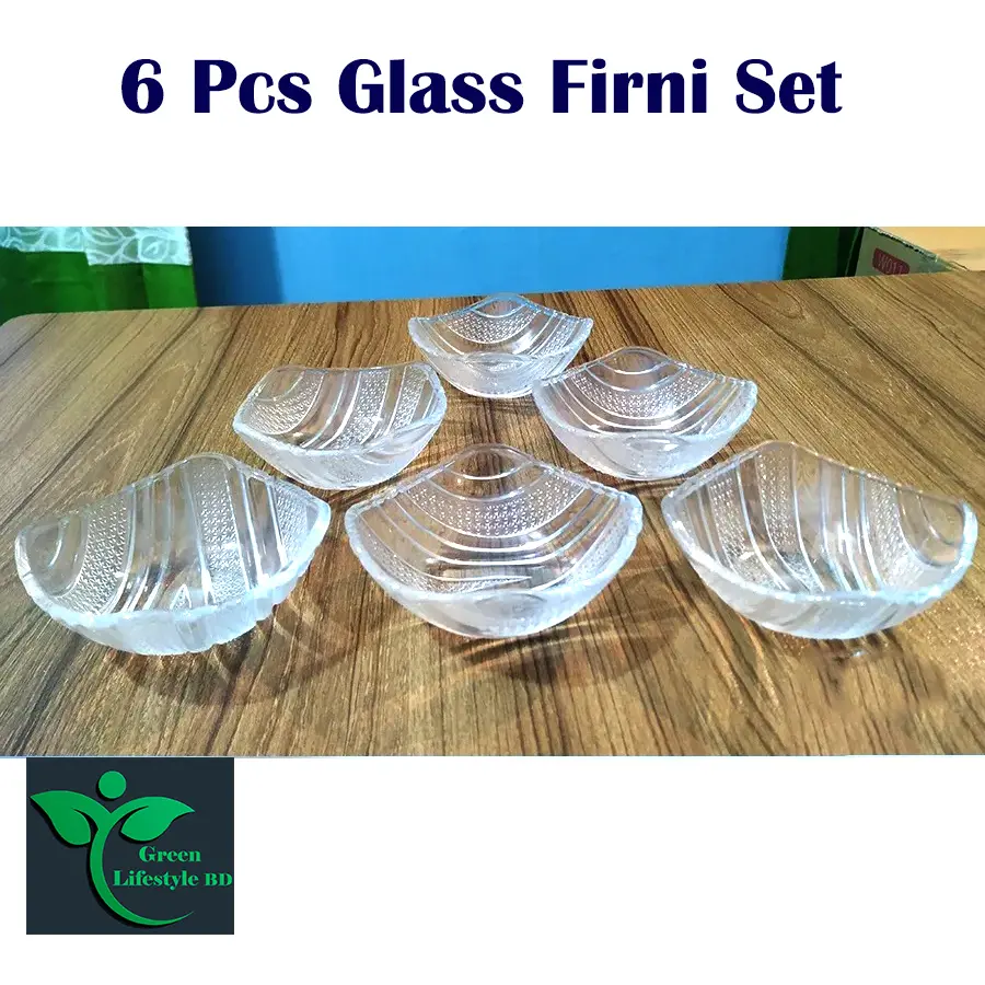 Picture of 6 pcs Glass Bowl Set Nasir N-142B - This Set Includes 6 Glass Bowls - Providing Versatile Serving And Storage Options For Your Kitchen - Clear
