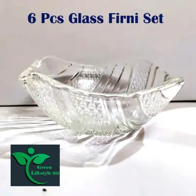 Picture of 6 pcs Glass Bowl Set Nasir N-142B - This Set Includes 6 Glass Bowls - Providing Versatile Serving And Storage Options For Your Kitchen - Clear