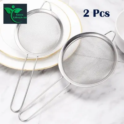Picture of Chakni/Tea Strainer/Fine Mesh Stainless Steel Strainers -1/2/3 Pcs set Small, medium, big