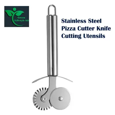 Picture of Stainless Steel Pizza Cutters Pastry Roller Cutter Pizza Knife Cookie Cake Roller Wheel Scissor Bakeware Kitchen Accessories