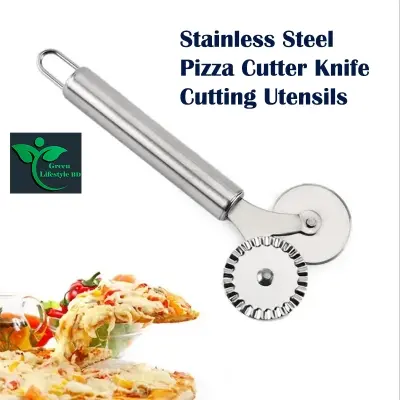 Picture of Stainless Steel Pizza Cutters Pastry Roller Cutter Pizza Knife Cookie Cake Roller Wheel Scissor Bakeware Kitchen Accessories