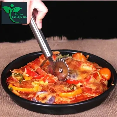 Picture of Stainless Steel Pizza Cutters Pastry Roller Cutter Pizza Knife Cookie Cake Roller Wheel Scissor Bakeware Kitchen Accessories