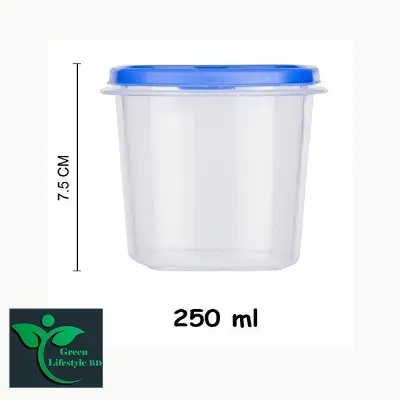 Picture of Airtight Spice Kitchen Storage Box, Containers Box For Fridge, Utility, Pickle jar, Sauce & Dip Container (250ml, Set of 12, Multicolor) - Multicolor
