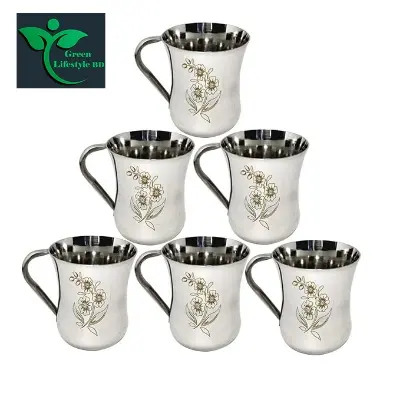 Picture of Premium Stainless Steel Tea/Coffee Cup Set – Mirror Finish, 150ml, Dishwasher Safe (2/4/5/6 Pcs)