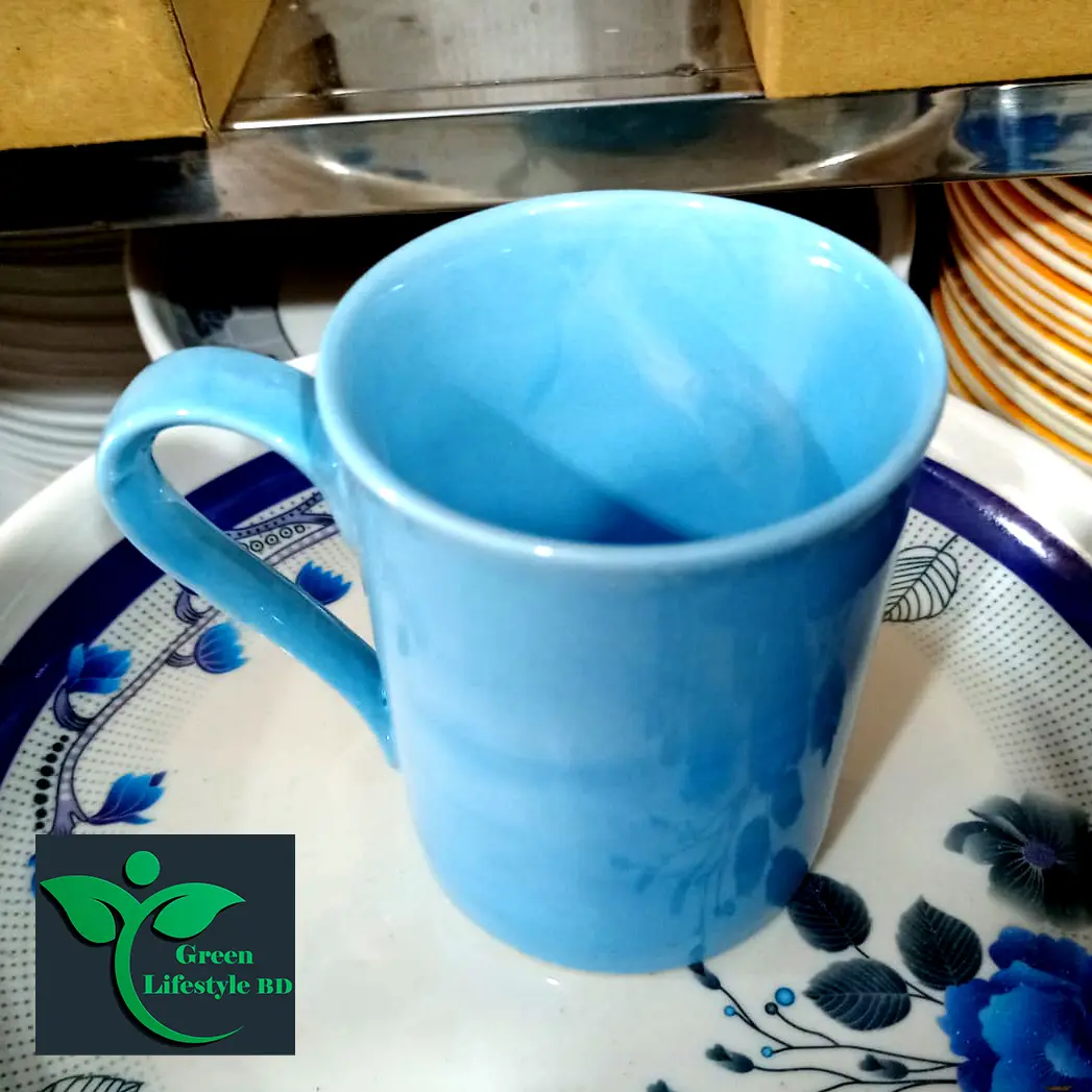 Picture of Multicolor Ceramic Coffee Mug Set of 1/2/4 (350ml) Handcrafted Design Tea Cups Stackable, Chip Resistant, Large Serving Green Tea Cups, (Color May Vary)