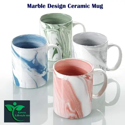 Picture of High Quality Drinking water coffee/tea Marble Design Handmade Ceramic Mug 330ml For home and office set of 2/4 pcs