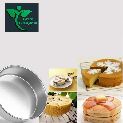 Picture of 4Pcs Round shape Cake Mold,Aluminum Round cake mold 4pis set,Make Cake,Pudding And More,Oven Proof Cake Pan Set. - Silver