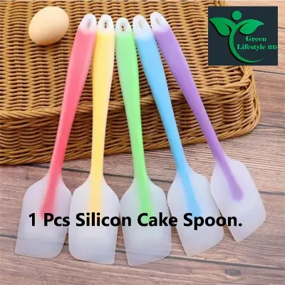 Picture of 1 Piece Baking Tools For Cakes Double Silicone Spatula Spoon Cookie Spatulas Pastry Scraper Mixer Butter Ice Cream Scoop 10-inch. - Multicolor