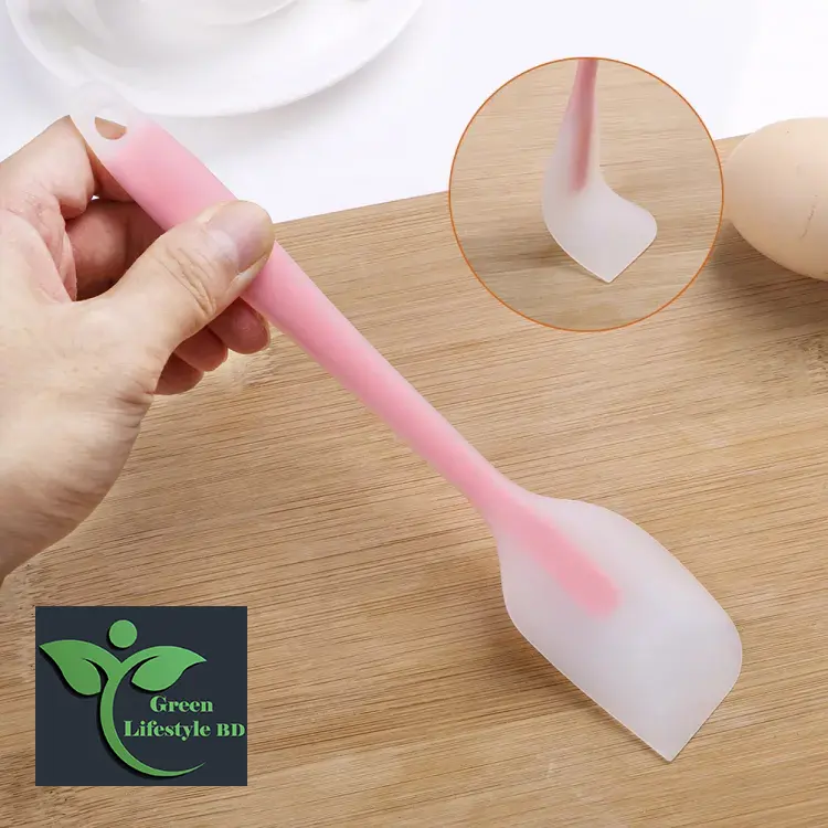Picture of 1 Piece Baking Tools For Cakes Double Silicone Spatula Spoon Cookie Spatulas Pastry Scraper Mixer Butter Ice Cream Scoop 10-inch. - Multicolor