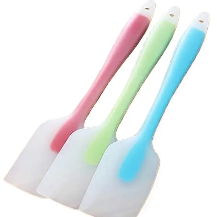 Picture of 1 Piece Baking Tools For Cakes Double Silicone Spatula Spoon Cookie Spatulas Pastry Scraper Mixer Butter Ice Cream Scoop 10-inch. - Multicolor