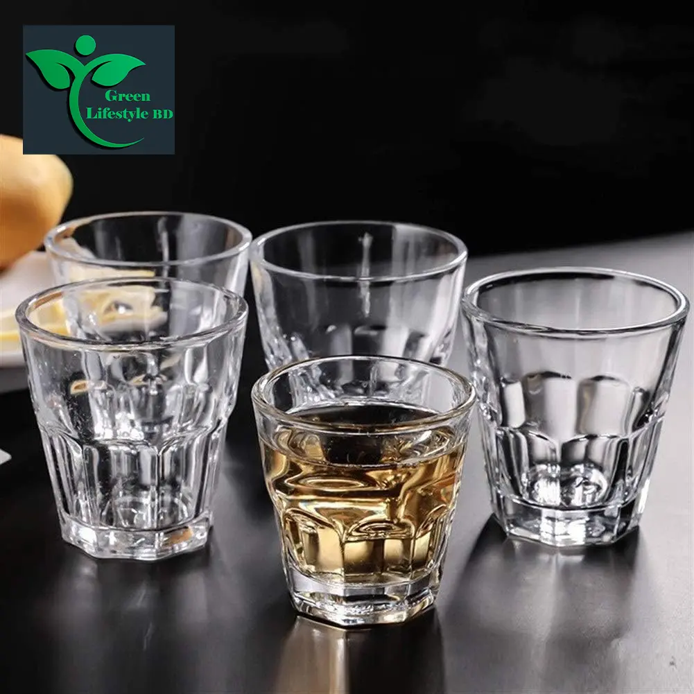 Picture of Sharbat & Drinking Glass Set of 6 – 227ml Transparent Glassware for Juice, Tea & Coffee | Ideal for Home, Office & Restaurants - Transparent