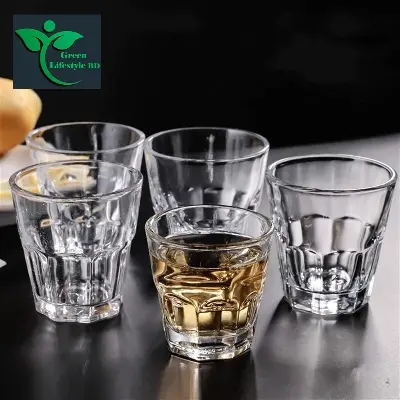 Picture of Sharbat & Drinking Glass Set of 6 – 227ml Transparent Glassware for Juice, Tea & Coffee | Ideal for Home, Office & Restaurants - Transparent